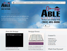 Tablet Screenshot of ablemortgagellc.com